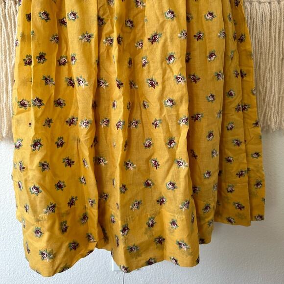 Tory Burch Pleated Embroidered Cotton Midi Dress - Picture 7 of 12